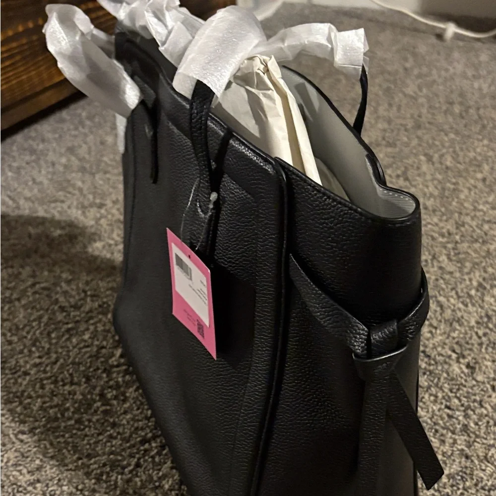 kate spade Black Pebbled Leather Tote - Picture 4 of 8